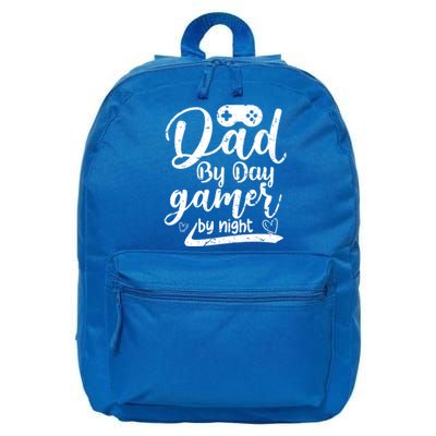 Family 365 Dad By Day Gamer By Night Gift 16 in Basic Backpack