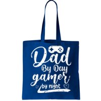 Family 365 Dad By Day Gamer By Night Gift Tote Bag