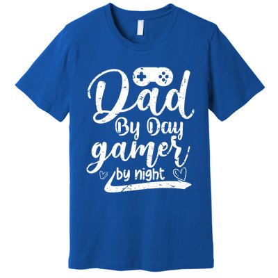 Family 365 Dad By Day Gamer By Night Gift Premium T-Shirt