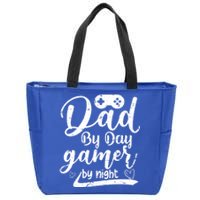 Family 365 Dad By Day Gamer By Night Gift Zip Tote Bag