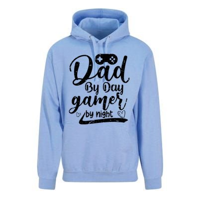 Family 365 Dad By Day Gamer By Night Gift Unisex Surf Hoodie