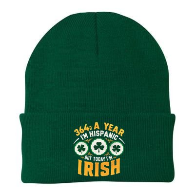 Funny 364 Days A Year IM Hispanic But Today IM Irish Knit Cap Winter Beanie