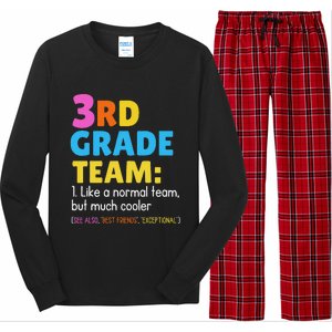 Funny 3rd Grade Team Like Normal But Cooler Third Graders Long Sleeve Pajama Set