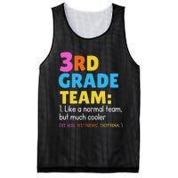 Funny 3rd Grade Team Like Normal But Cooler Third Graders Mesh Reversible Basketball Jersey Tank