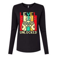 Funny 33rd Gamer  Saying Vintage Level 33 Unlocked Gaming Womens Cotton Relaxed Long Sleeve T-Shirt