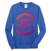 Family 365 Happiness Is Being A Dad Pappy And Great Grandpa Cool Gift Tall Long Sleeve T-Shirt