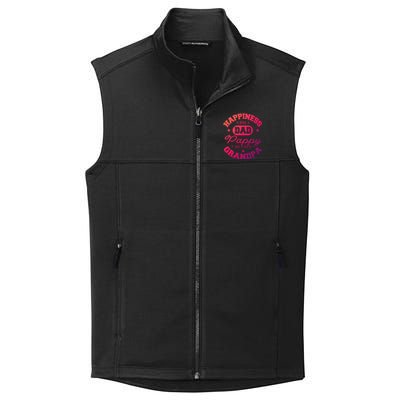 Family 365 Happiness Is Being A Dad Pappy And Great Grandpa Cool Gift Collective Smooth Fleece Vest