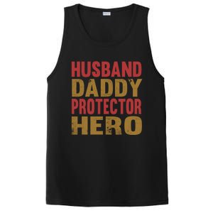 Family 365 Husband Daddy Protector Hero Cool Gift PosiCharge Competitor Tank