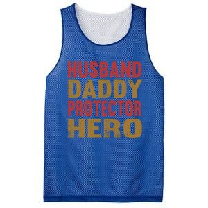 Family 365 Husband Daddy Protector Hero Cool Gift Mesh Reversible Basketball Jersey Tank