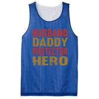 Family 365 Husband Daddy Protector Hero Cool Gift Mesh Reversible Basketball Jersey Tank