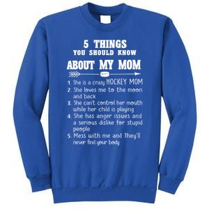 Family 365 Hockey Mom Tee Things About My Hockey Mom Funny Gift Sweatshirt