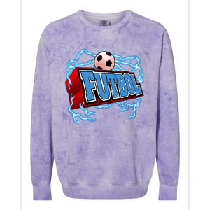 Futbol 3D Logo Colorblast Crewneck Sweatshirt