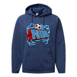 Futbol 3D Logo Performance Fleece Hoodie