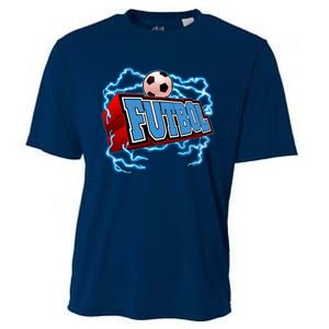 Futbol 3D Logo Cooling Performance Crew T-Shirt