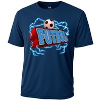 Futbol 3D Logo Cooling Performance Crew T-Shirt