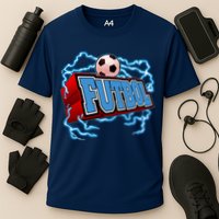 Futbol 3D Logo Cooling Performance Crew T-Shirt