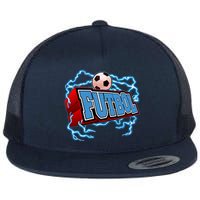 Futbol 3D Logo Flatbill Hat