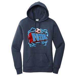 Futbol 3D Logo Women's Pullover Hoodie