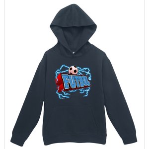 Futbol 3D Logo Urban Pullover Hoodie