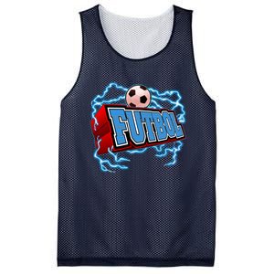 Futbol 3D Logo Mesh Reversible Basketball Jersey Tank