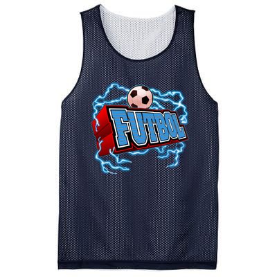 Futbol 3D Logo Mesh Reversible Basketball Jersey Tank