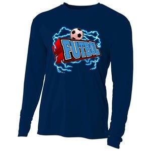 Futbol 3D Logo Cooling Performance Long Sleeve Crew