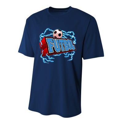 Futbol 3D Logo Performance Sprint T-Shirt