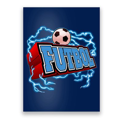 Futbol 3D Logo Poster