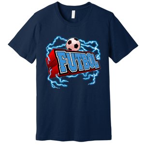 Futbol 3D Logo Premium T-Shirt