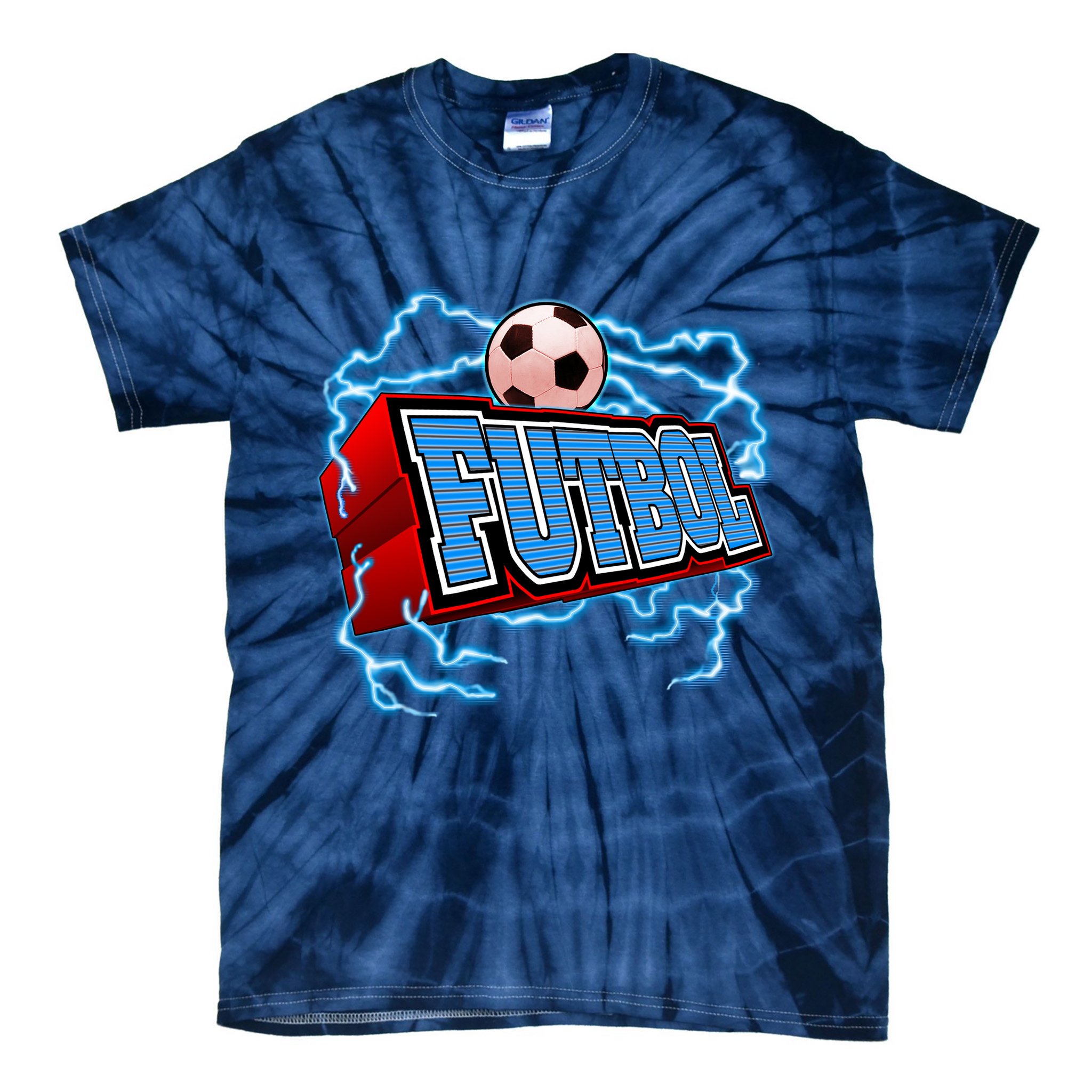 Futbol 3D Logo Tie-Dye T-Shirt