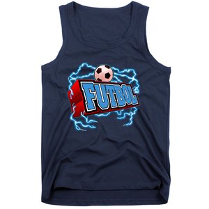 Futbol 3D Logo Tank Top