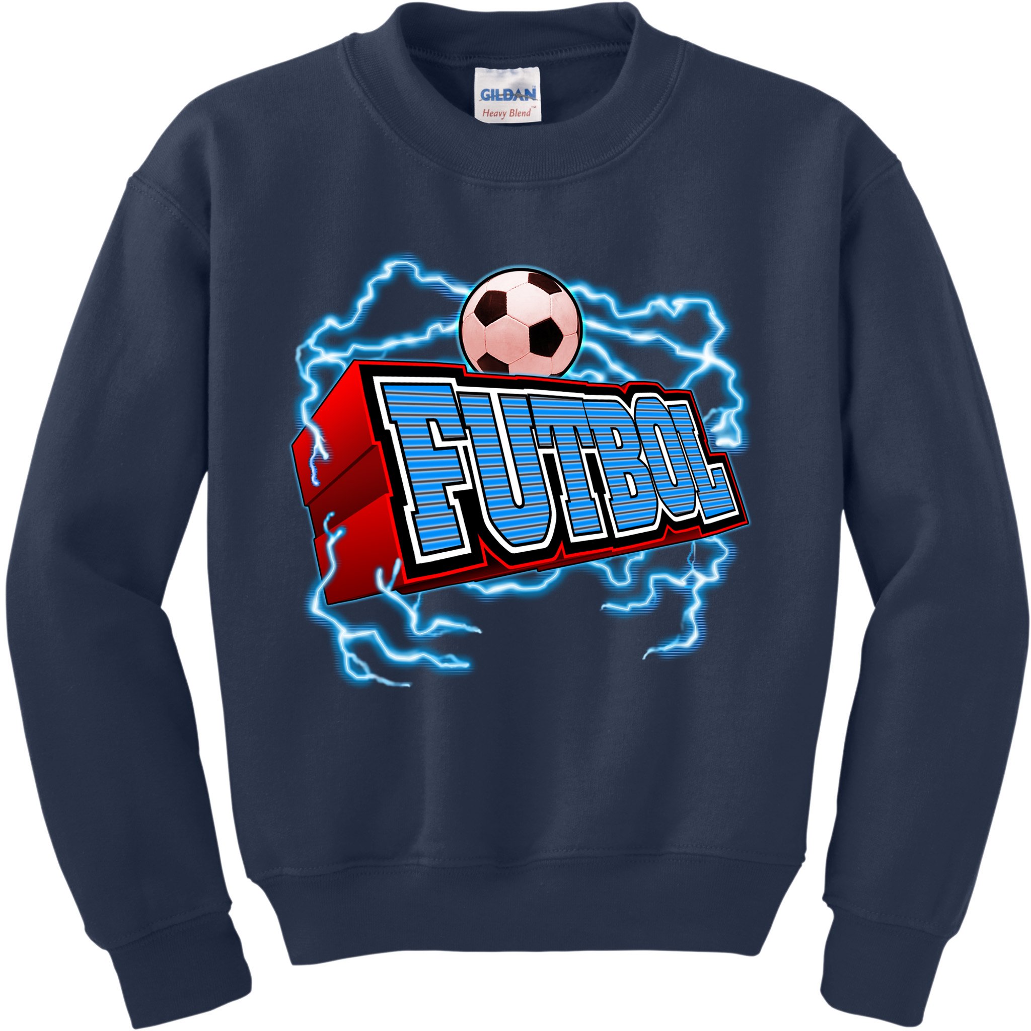 Futbol 3D Logo Kids Sweatshirt