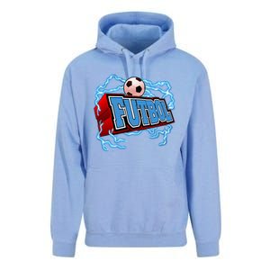 Futbol 3D Logo Unisex Surf Hoodie