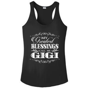 Family 365 My Greatest Blessing Calls Me Gigi Grandma Gift Ladies PosiCharge Competitor Racerback Tank