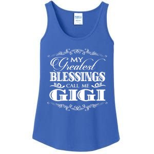 Family 365 My Greatest Blessing Calls Me Gigi Grandma Gift Ladies Essential Tank