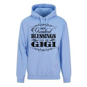 Family 365 My Greatest Blessing Calls Me Gigi Grandma Great Gift Unisex Surf Hoodie