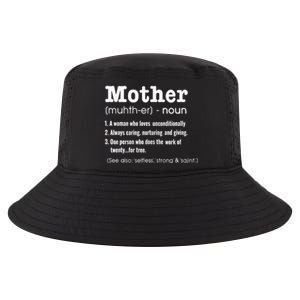 FAMILY 365 Mother Definition Tee Mother's Day Gift Cool Comfort Performance Bucket Hat