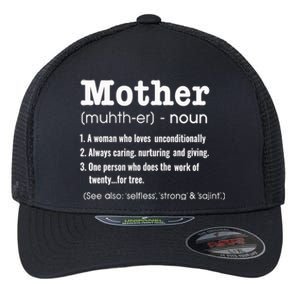 FAMILY 365 Mother Definition Tee Mother's Day Gift Flexfit Unipanel Trucker Cap