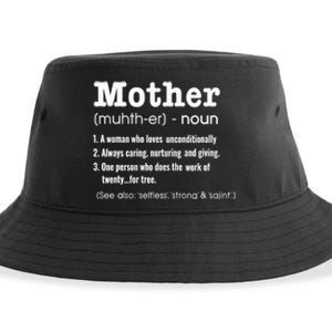 FAMILY 365 Mother Definition Tee Mother's Day Gift Sustainable Bucket Hat