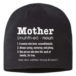 FAMILY 365 Mother Definition Tee Mother's Day Gift Sustainable Beanie