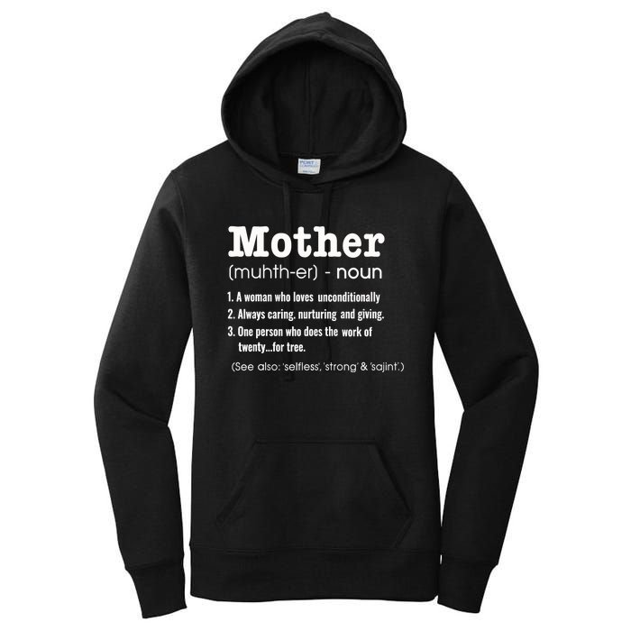 FAMILY 365 Mother Definition Tee Mother's Day Gift Women's Pullover Hoodie