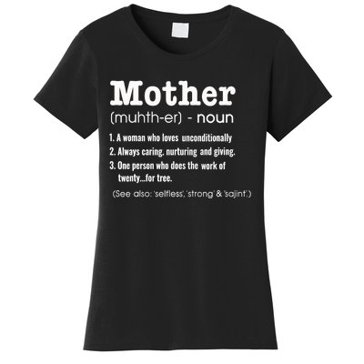 FAMILY 365 Mother Definition Tee Mother's Day Gift Women's T-Shirt