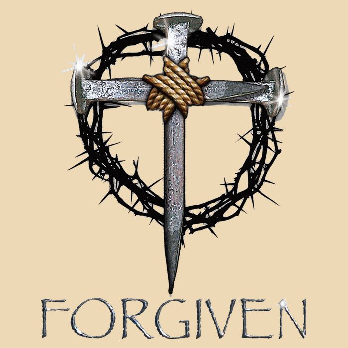 Forgiven 3 Nails Crown Of Thorns Drawstring Bag