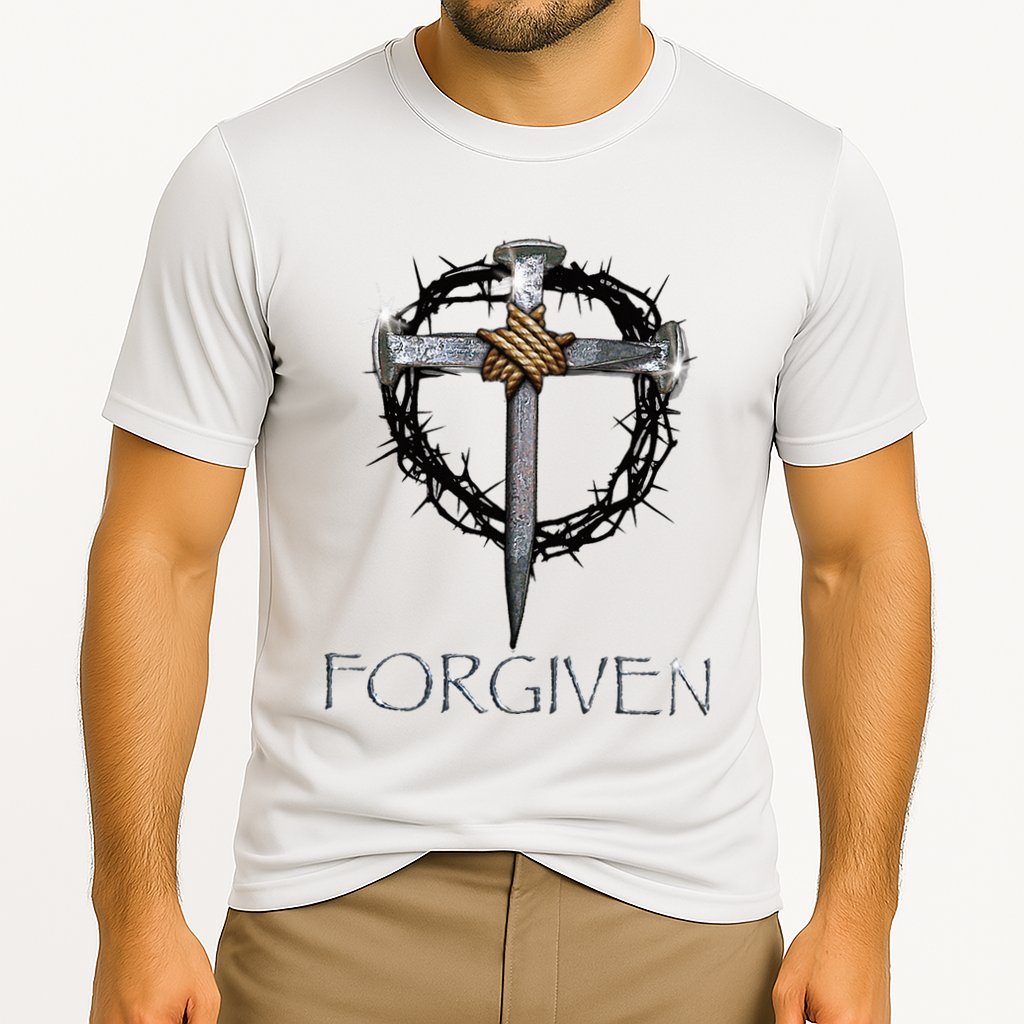 Forgiven 3 Nails Crown Of Thorns Performance Shirt