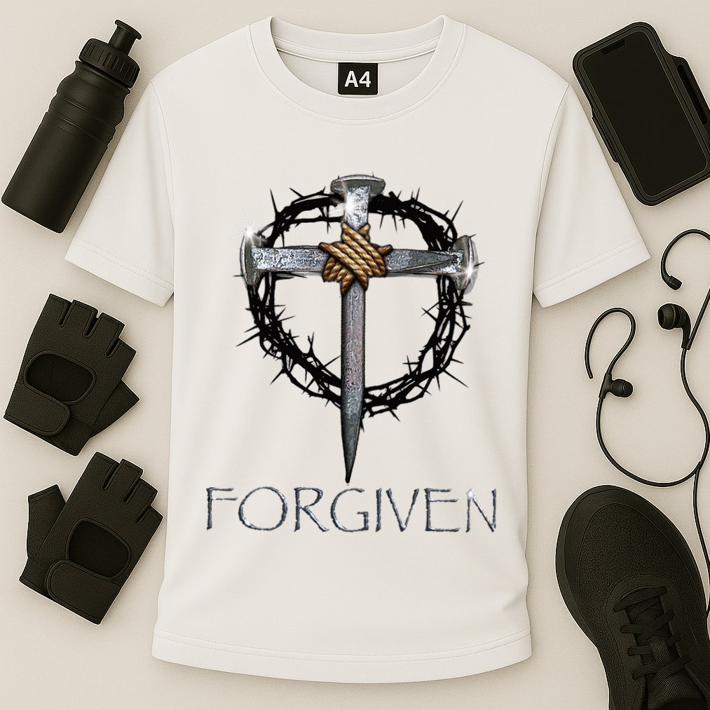 Forgiven 3 Nails Crown Of Thorns Performance Shirt