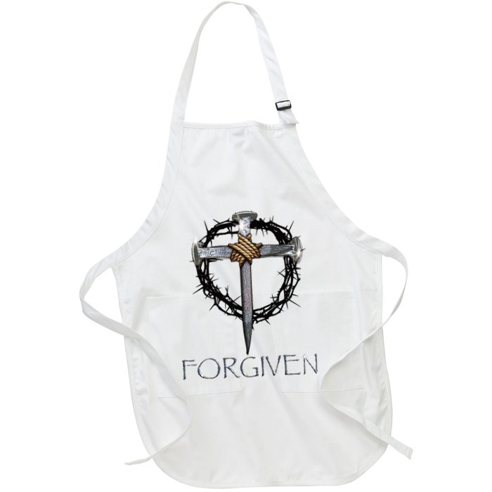 Forgiven 3 Nails Crown Of Thorns Apron