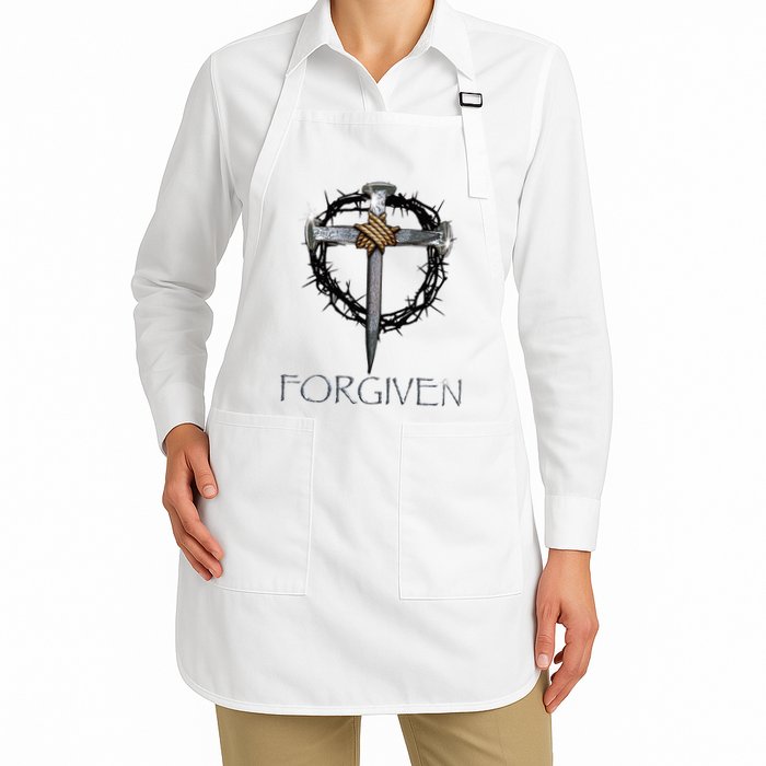 Forgiven 3 Nails Crown Of Thorns Apron