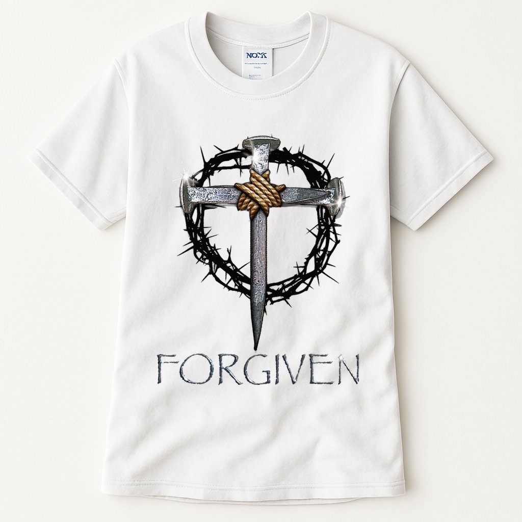 Forgiven 3 Nails Crown Of Thorns Tall T-Shirt