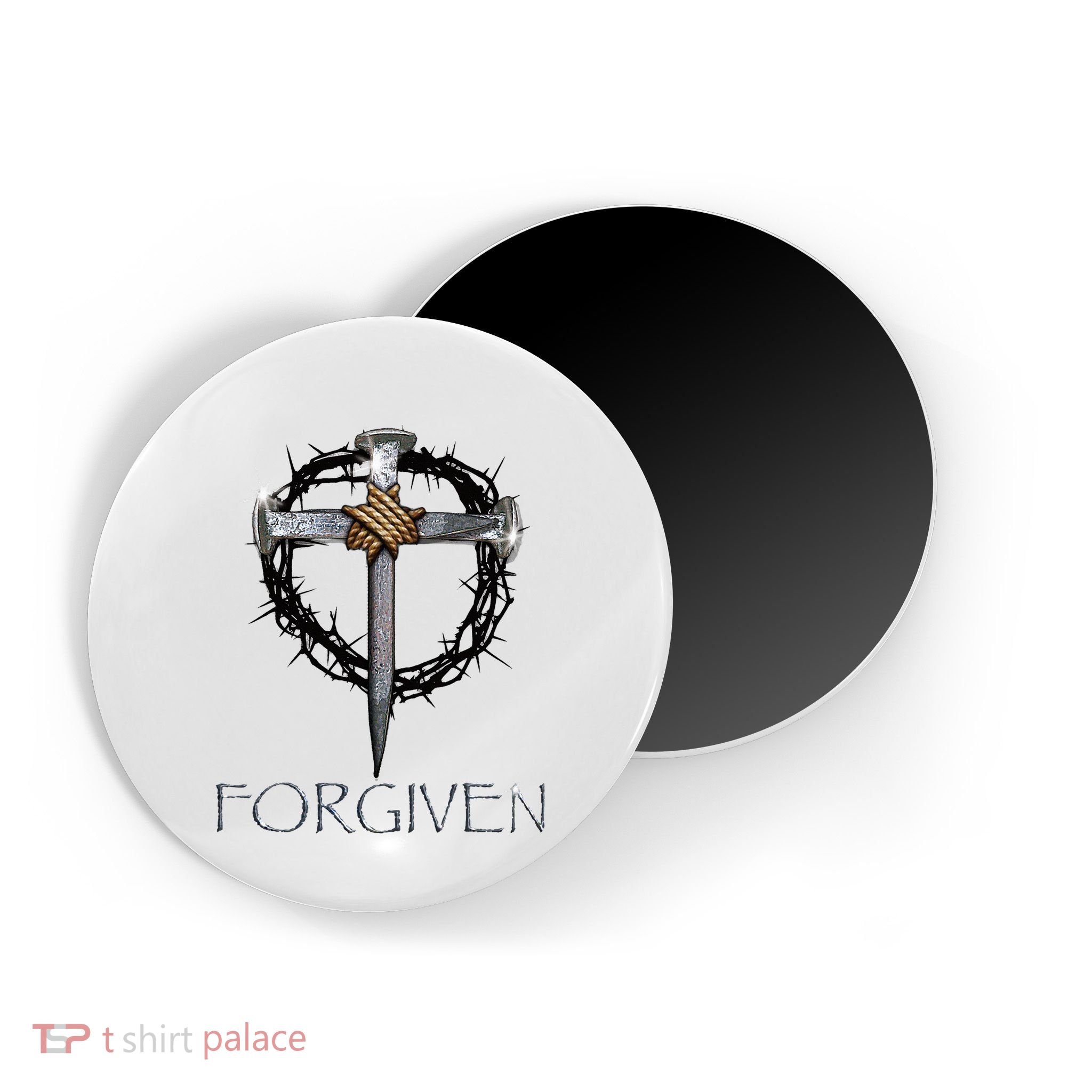 Forgiven 3 Nails Crown Of Thorns Magnet