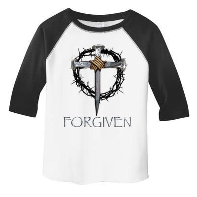 Forgiven 3 Nails Crown Of Thorns Toddler Fine Jersey T-Shirt
